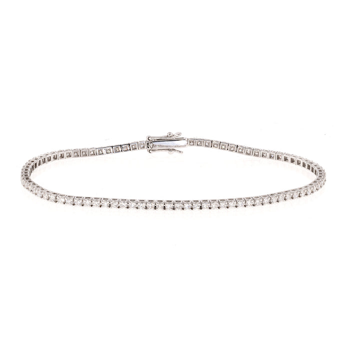 Square Wire Tennis Bracelet