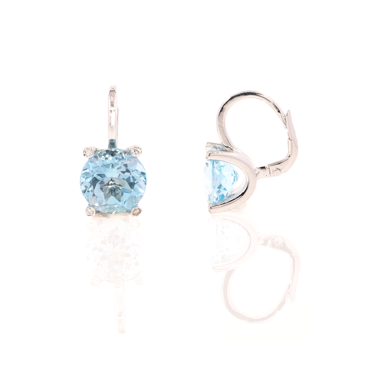 Diana 404 blue topaz earrings