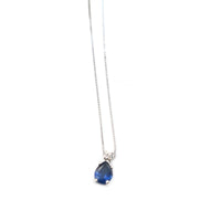 306 gold necklace with sapphire.