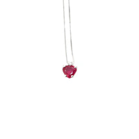 306 gold necklace with ruby.