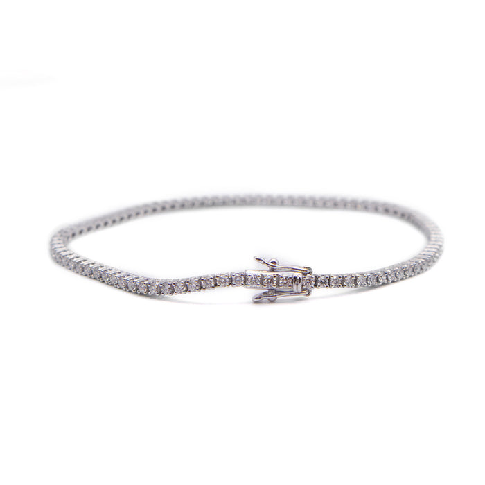 Square Wire Tennis Bracelet